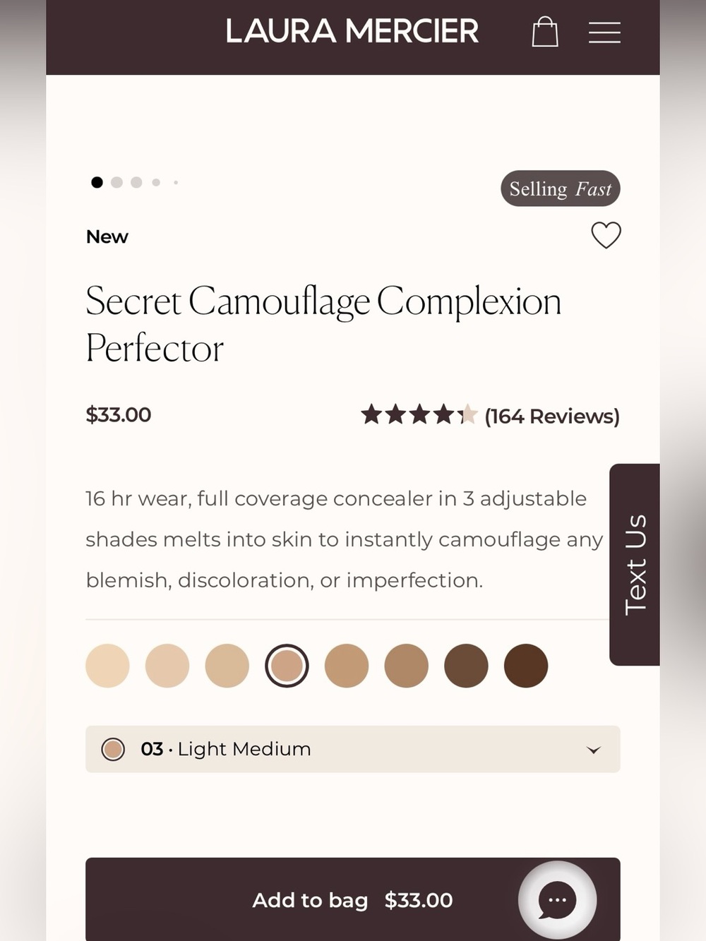 Laura Mercier Secret Camouflage Complexion Perfector~ #3 (Light-Medium)
NIB - Picture 8 of 14